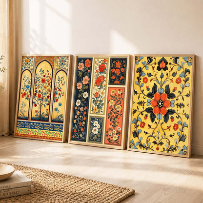Floral  Wall  Art Paintings for Living Room - Wall Poster With frames