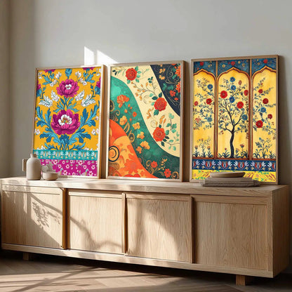 Traditional Wall Art Paintings for Living Room - Wall Poster With frames