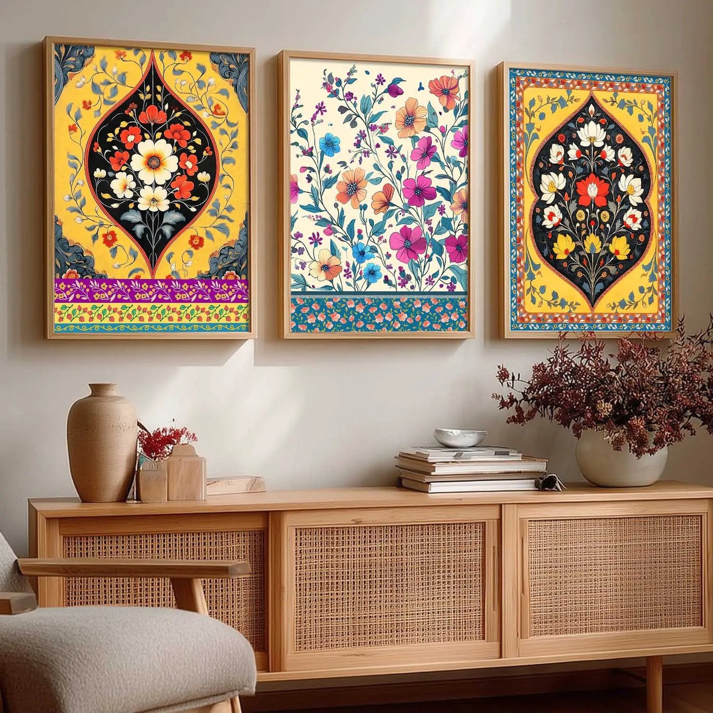 Traditional Wall  Art  Paintings for Living Room - Wall Poster With frames