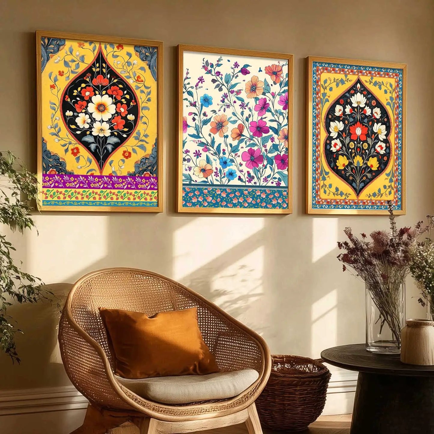 Traditional Wall  Art  Paintings for Living Room - Wall Poster With frames