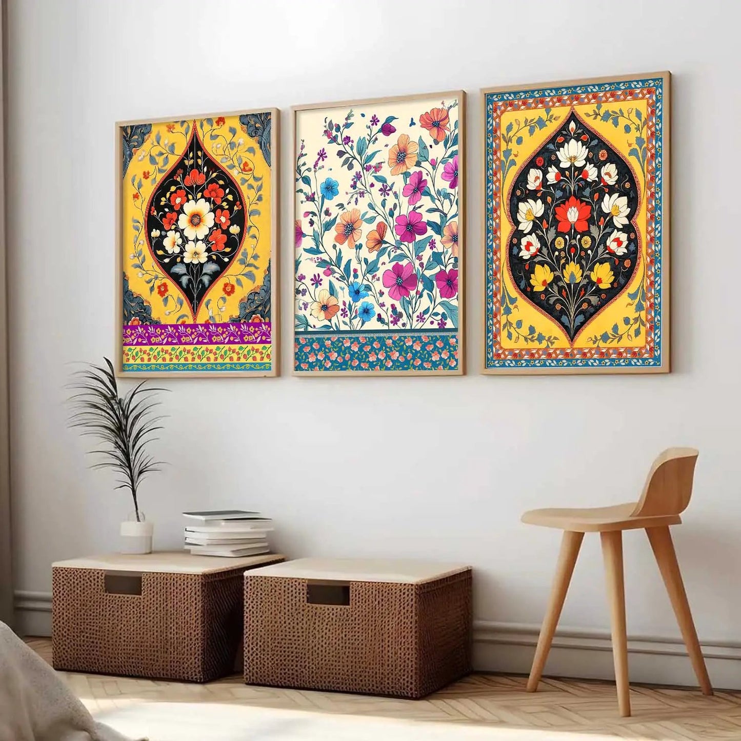 Traditional Wall  Art  Paintings for Living Room - Wall Poster With frames