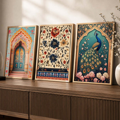 Traditional Wall Art Paintings for Living Room - Wall Poster With frames