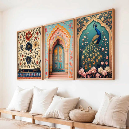 Traditional Wall Art Paintings for Living Room - Wall Poster With frames