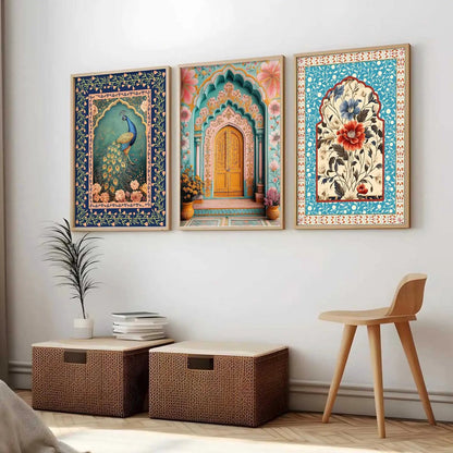 Traditional Wall Art Paintings for Living Room - Wall Poster With frames