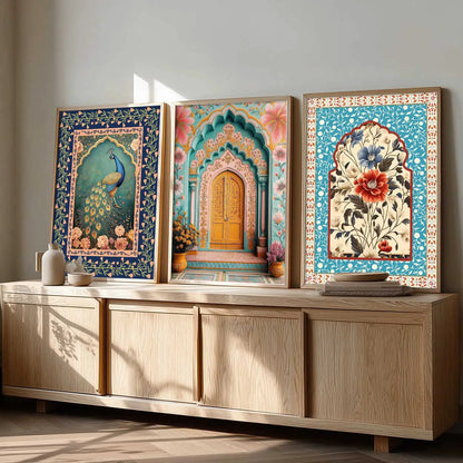 Traditional Wall Art Paintings for Living Room - Wall Poster With frames