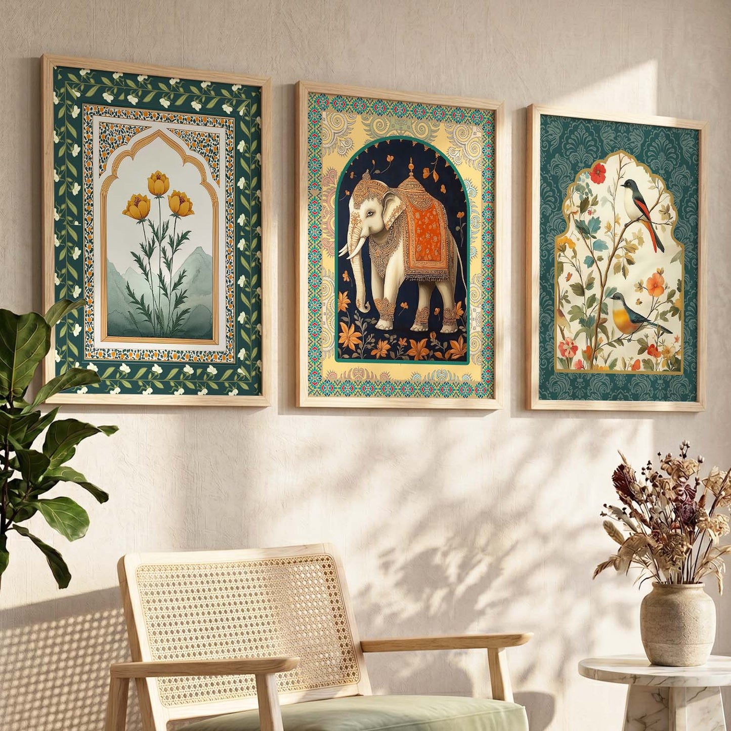 Traditional   Wall  Art  Paintings for Living Room - Wall Poster With frames