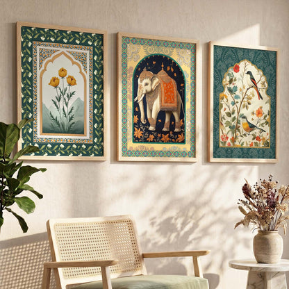 Traditional   Wall  Art  Paintings for Living Room - Wall Poster With frames