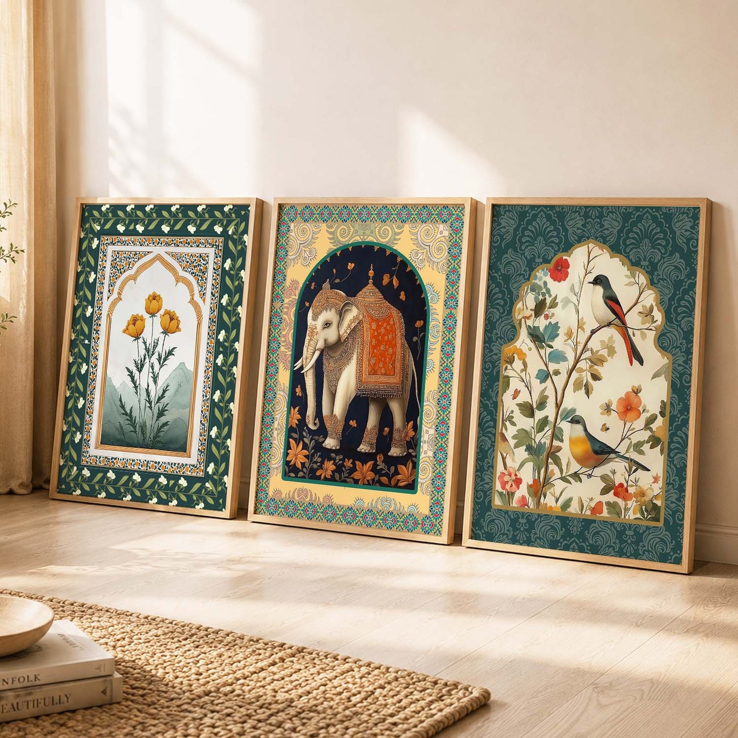 Traditional   Wall  Art  Paintings for Living Room - Wall Poster With frames