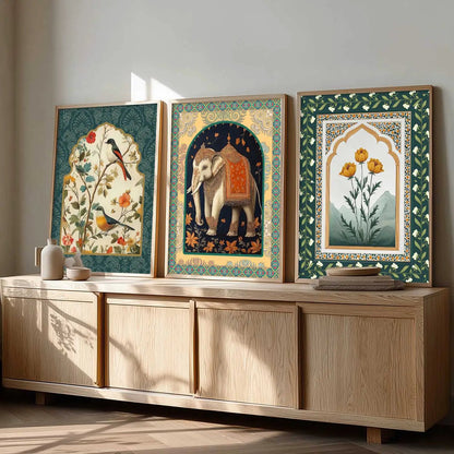 Traditional   Wall  Art  Paintings for Living Room - Wall Poster With frames
