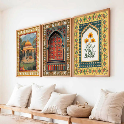 Traditional    Wall  Art  Paintings for Living Room - Wall Poster With frames