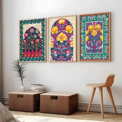 Traditional Wall Art Paintings for Living Room - Wall Poster With frames