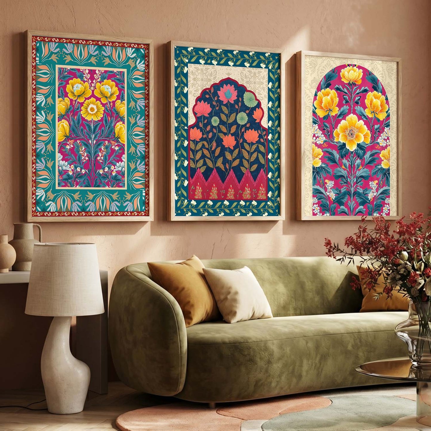 Traditional Wall Art Paintings for Living Room - Wall Poster With frames
