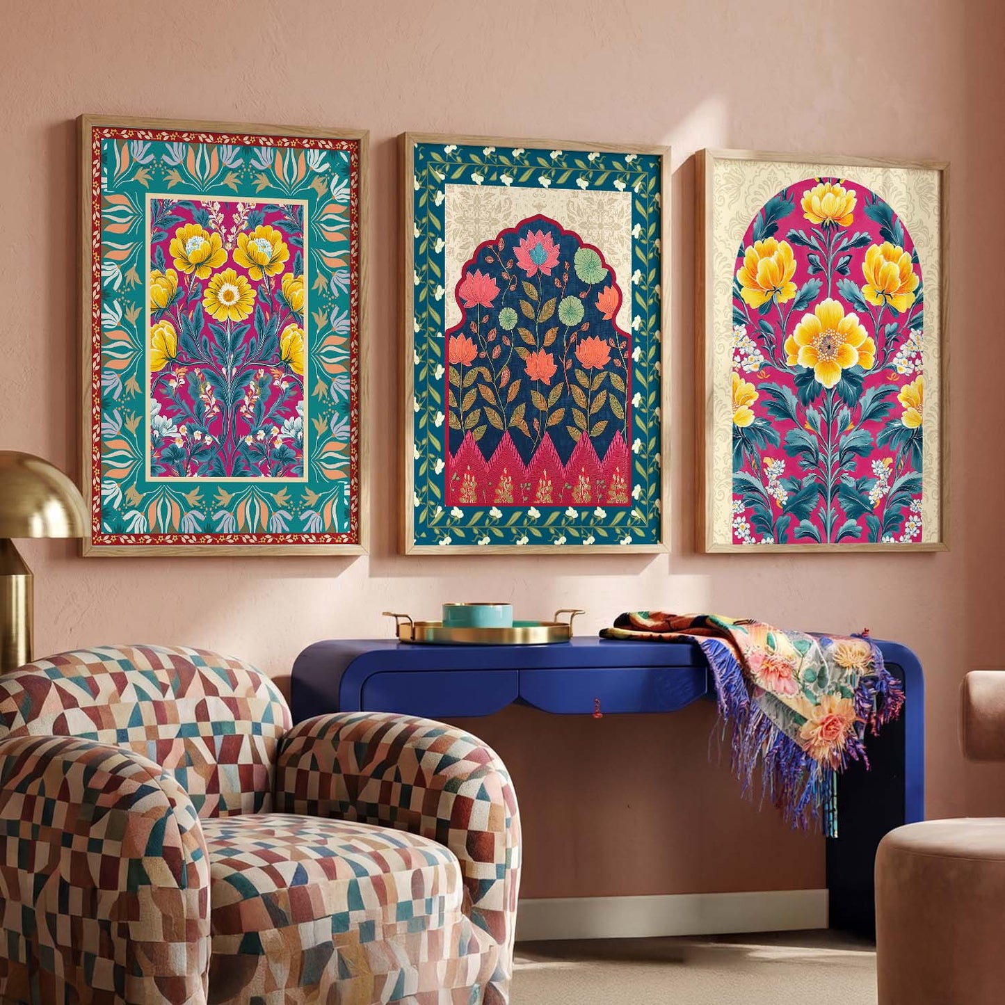 Traditional Wall Art Paintings for Living Room - Wall Poster With frames
