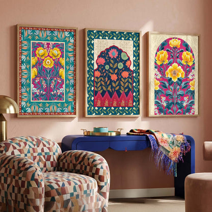 Traditional Wall Art Paintings for Living Room - Wall Poster With frames