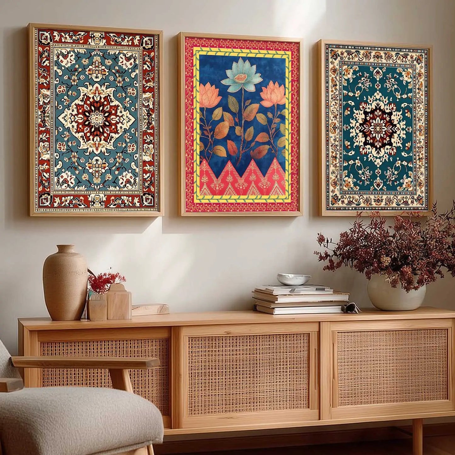 Traditional Wall  Art Paintings for Living Room - Wall Poster With frames