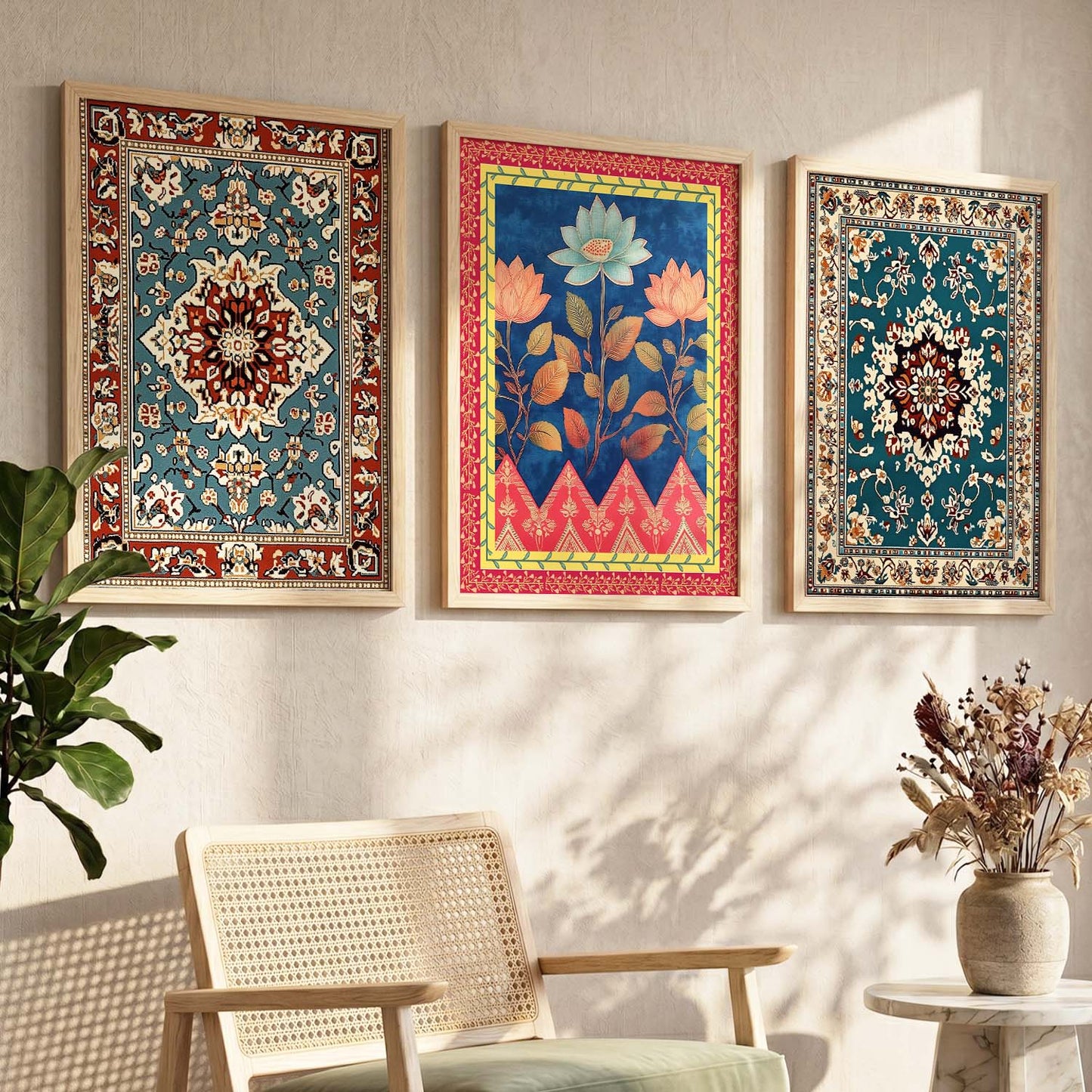Traditional Wall  Art Paintings for Living Room - Wall Poster With frames