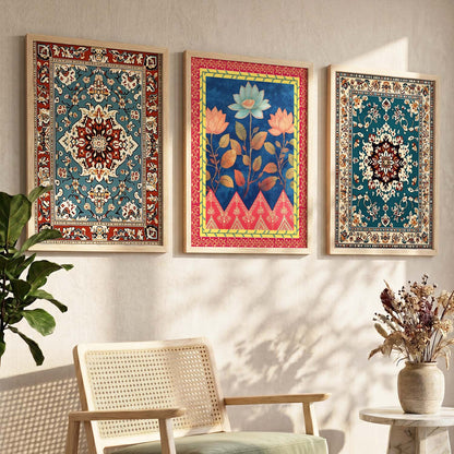 Traditional Wall  Art Paintings for Living Room - Wall Poster With frames