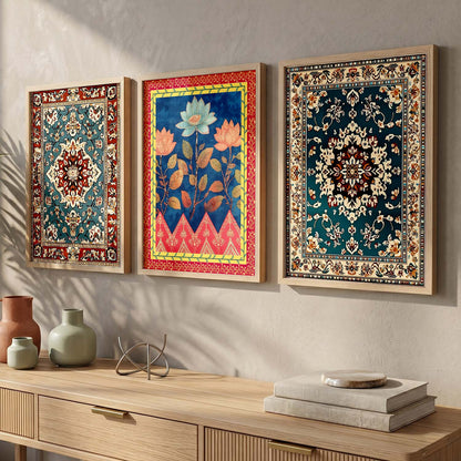 Traditional Wall  Art Paintings for Living Room - Wall Poster With frames