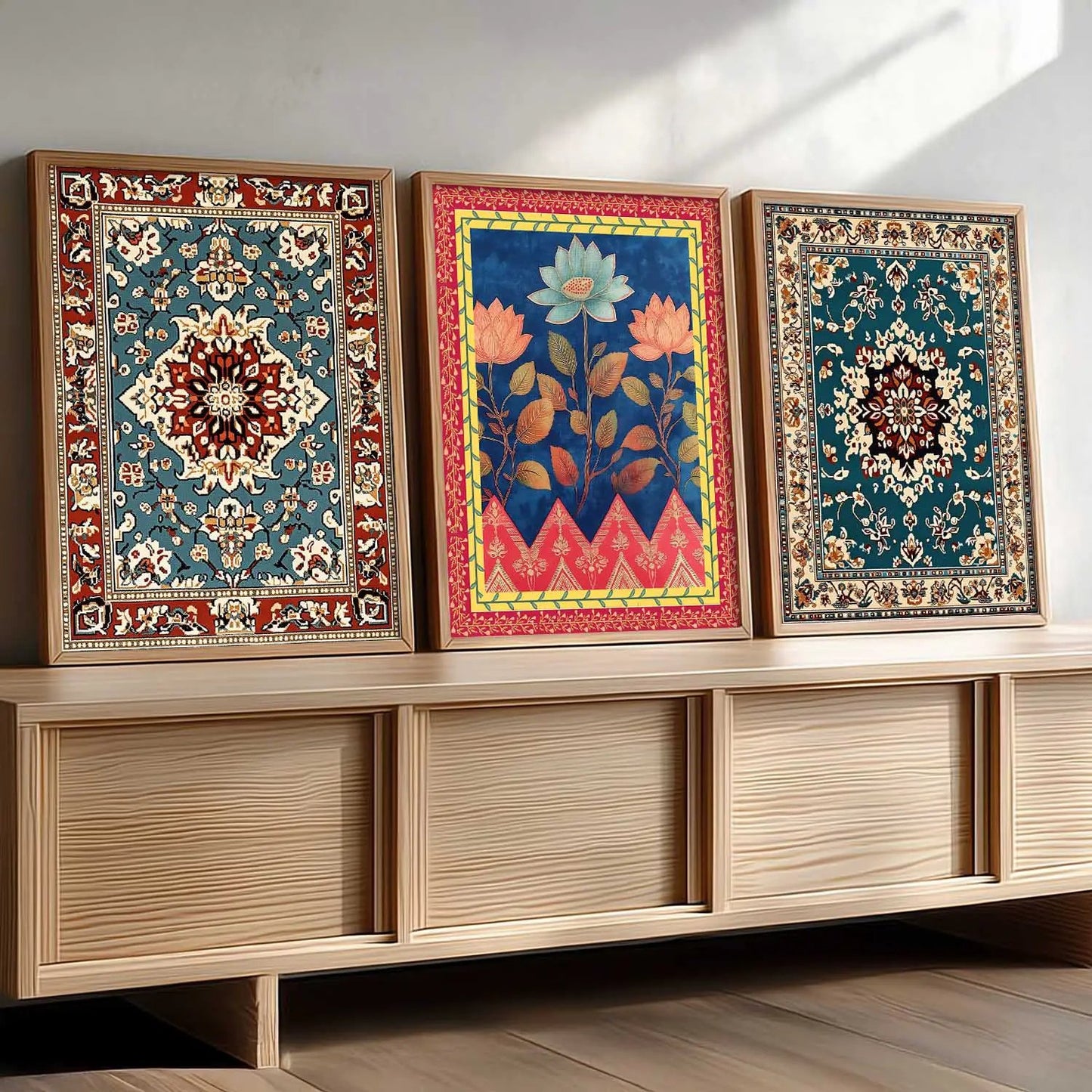Traditional Wall  Art Paintings for Living Room - Wall Poster With frames