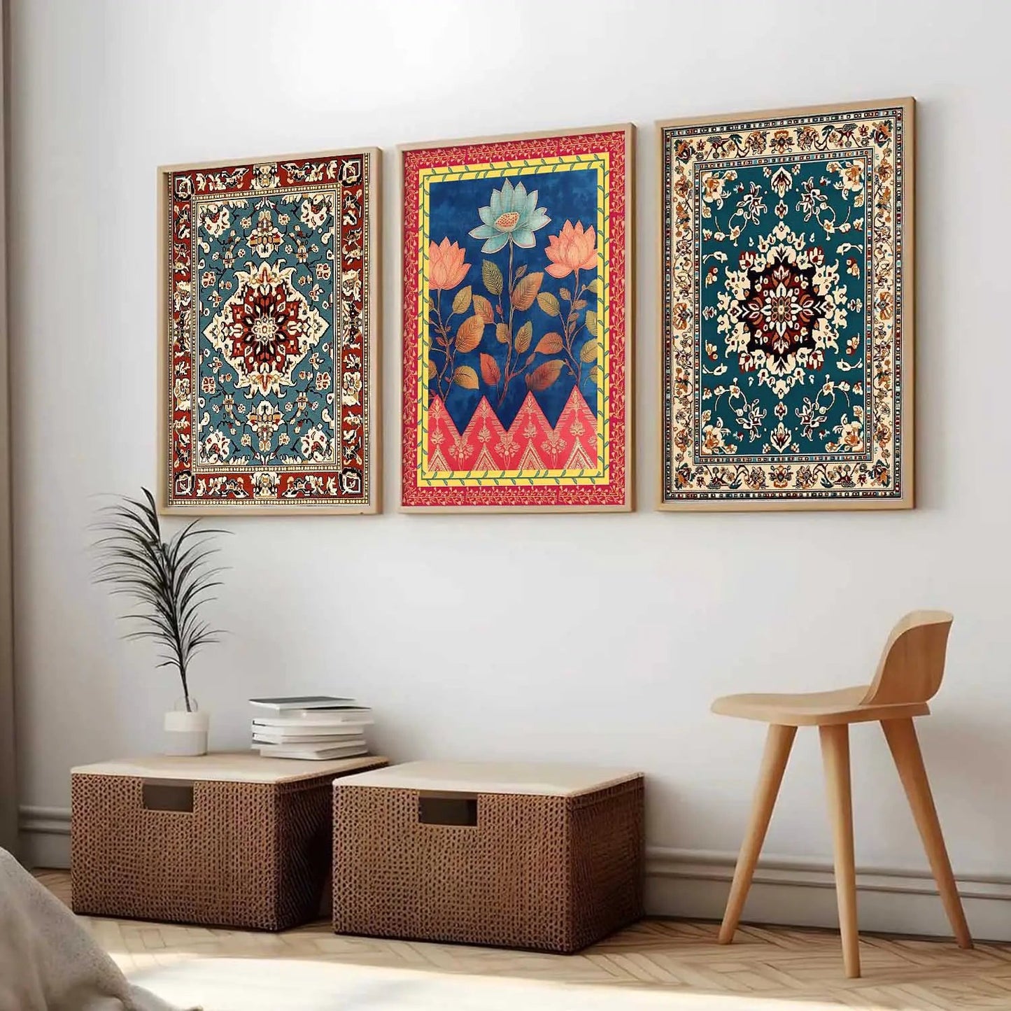 Traditional Wall  Art Paintings for Living Room - Wall Poster With frames