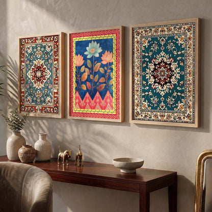 Traditional Wall  Art Paintings for Living Room - Wall Poster With frames