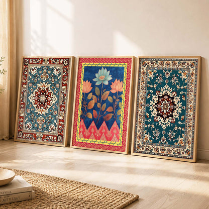 Traditional Wall  Art Paintings for Living Room - Wall Poster With frames