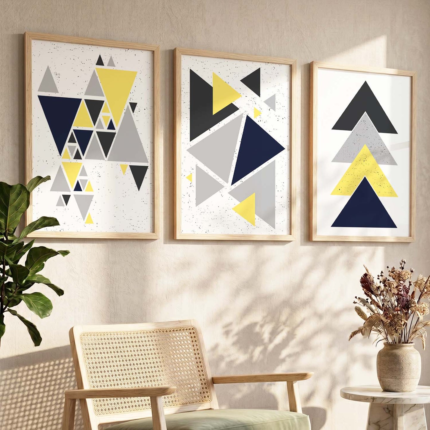 Contemporary Minimalistic Combos - Geometric Art for Modern Interiors