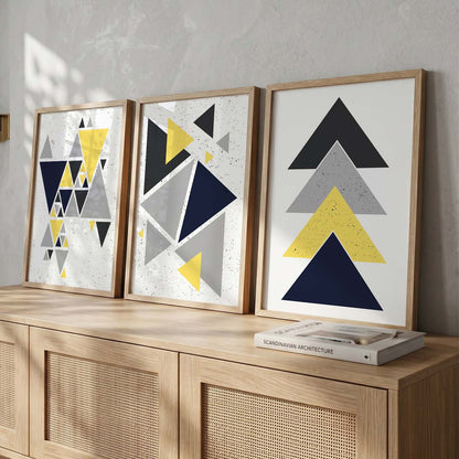 Contemporary Minimalistic Combos - Geometric Art for Modern Interiors