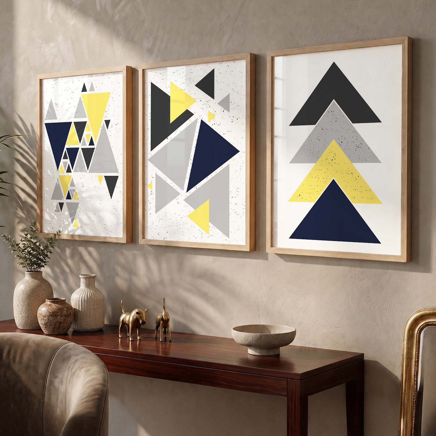 Contemporary Minimalistic Combos - Geometric Art for Modern Interiors