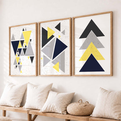 Contemporary Minimalistic Combos - Geometric Art for Modern Interiors