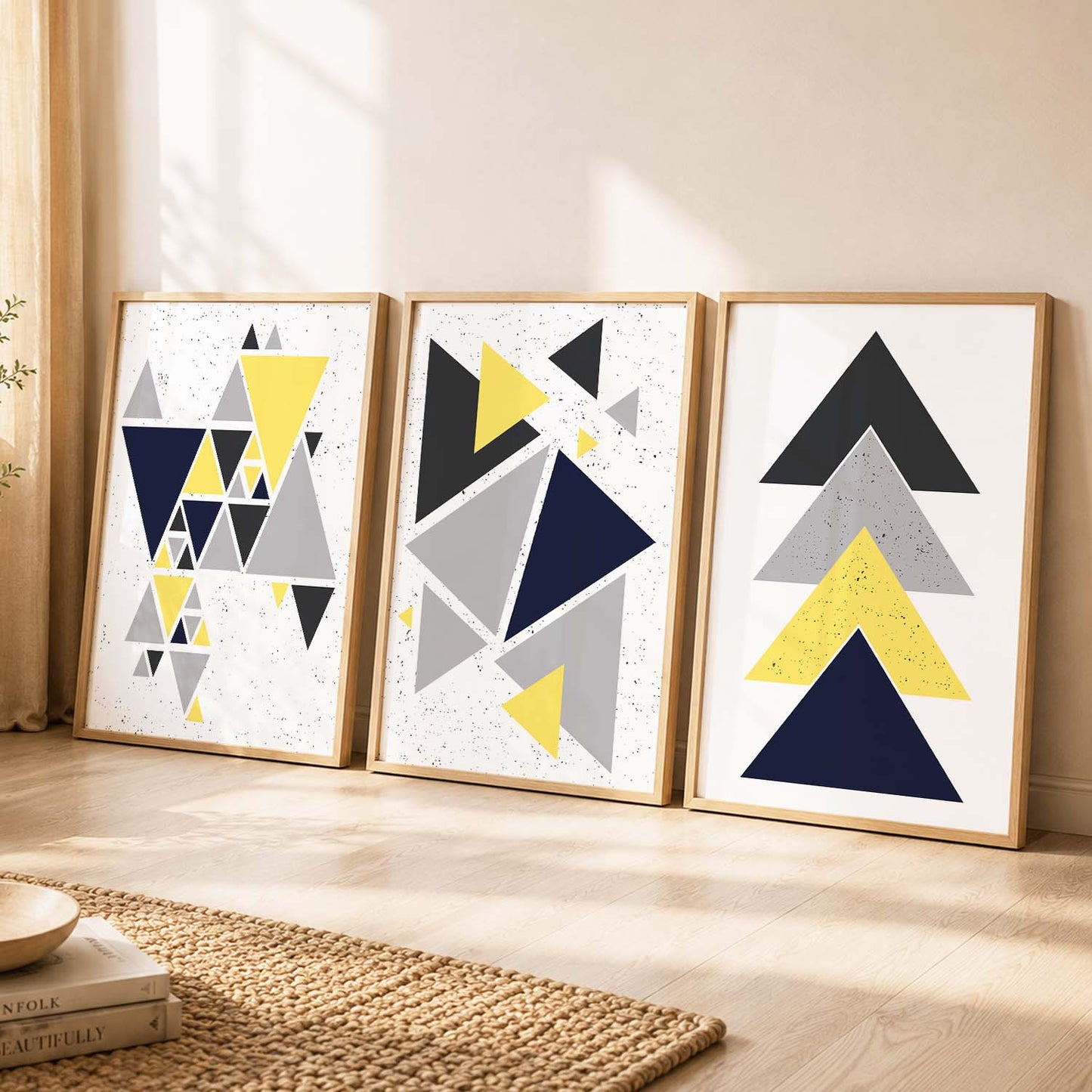 Contemporary Minimalistic Combos - Geometric Art for Modern Interiors