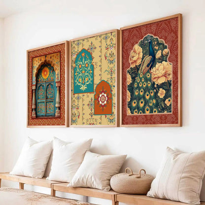 Traditional   Wall  Art  Paintings for Living Room - Wall Poster With frames