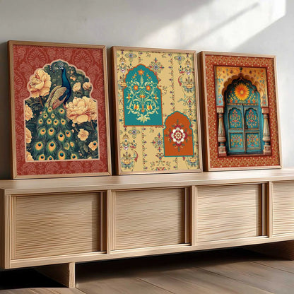 Traditional   Wall  Art  Paintings for Living Room - Wall Poster With frames