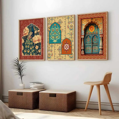 Traditional   Wall  Art  Paintings for Living Room - Wall Poster With frames