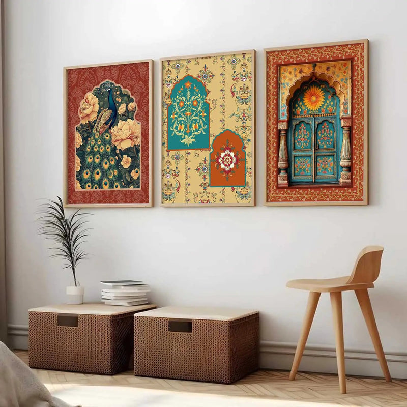 Traditional   Wall  Art  Paintings for Living Room - Wall Poster With frames