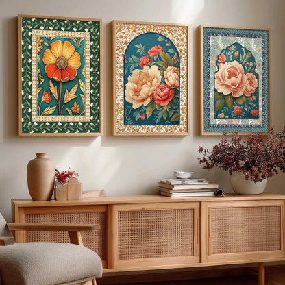 Floral    Wall  Art  Paintings for Living Room - Wall Poster With frames