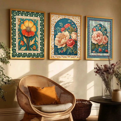 Floral    Wall  Art  Paintings for Living Room - Wall Poster With frames