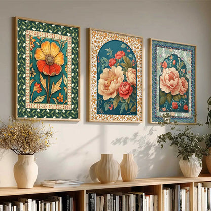 Floral    Wall  Art  Paintings for Living Room - Wall Poster With frames