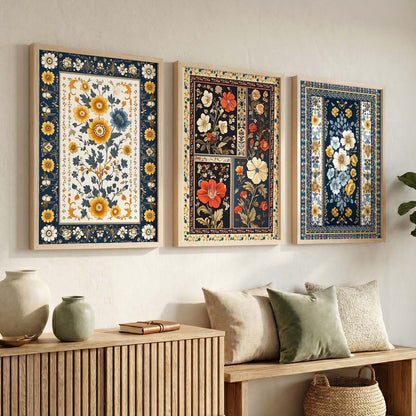 Floral  Wall  Art Paintings for Living Room - Wall Poster With frames