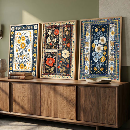 Floral  Wall  Art Paintings for Living Room - Wall Poster With frames