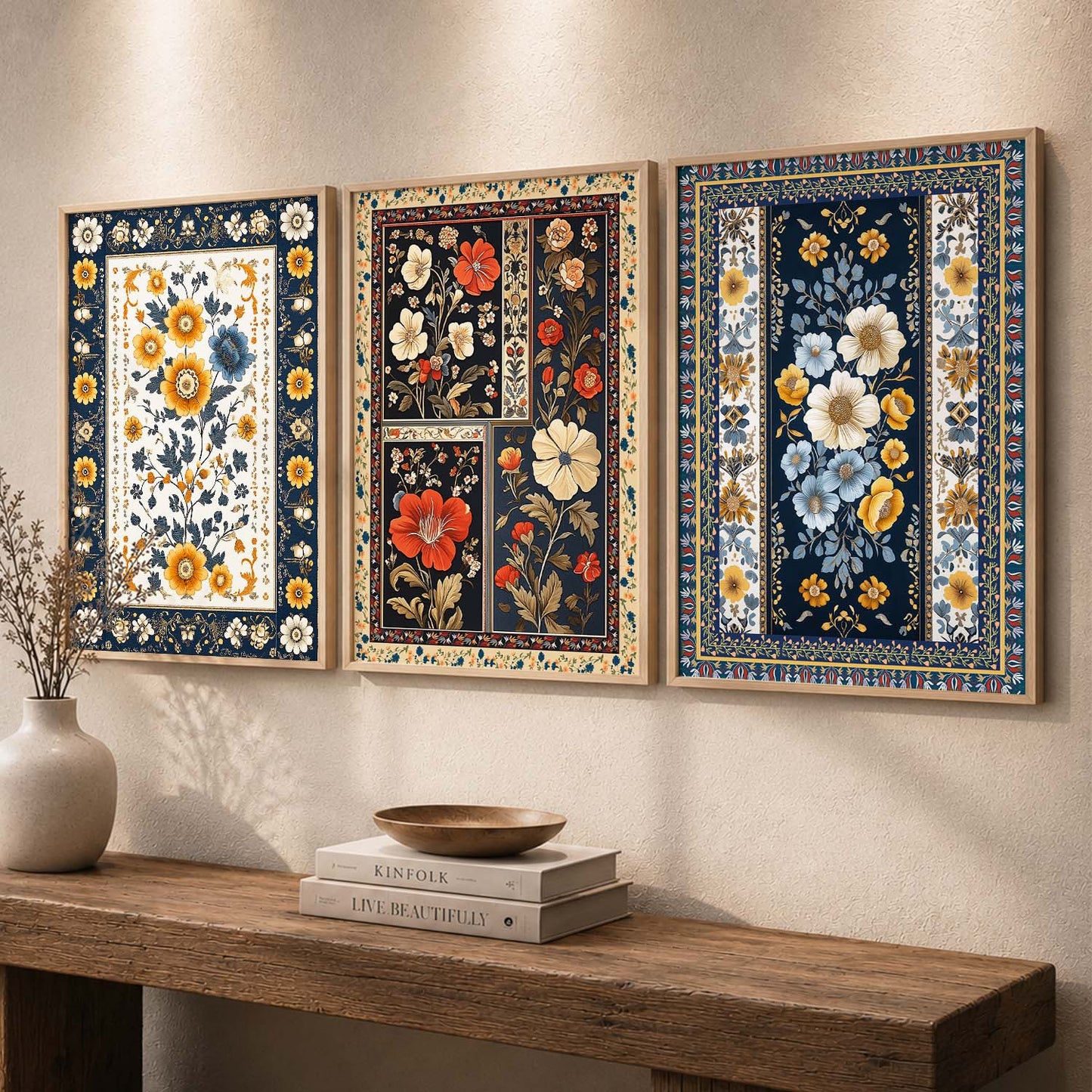 Floral  Wall  Art Paintings for Living Room - Wall Poster With frames