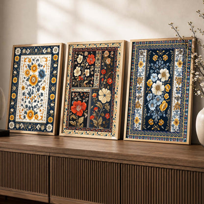 Floral  Wall  Art Paintings for Living Room - Wall Poster With frames