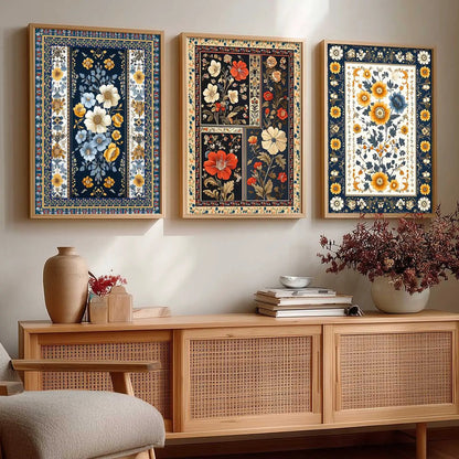 Floral  Wall  Art Paintings for Living Room - Wall Poster With frames