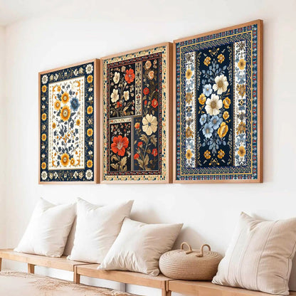 Floral  Wall  Art Paintings for Living Room - Wall Poster With frames