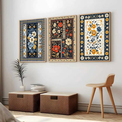 Floral  Wall  Art Paintings for Living Room - Wall Poster With frames