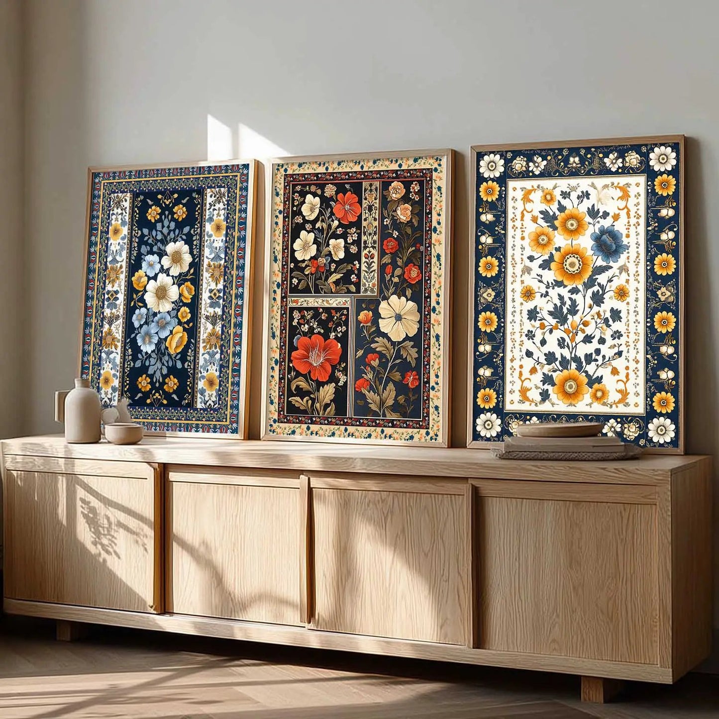 Floral  Wall  Art Paintings for Living Room - Wall Poster With frames