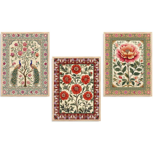 Floral  Wall  Art  Paintings for Living Room - Wall Poster With frames