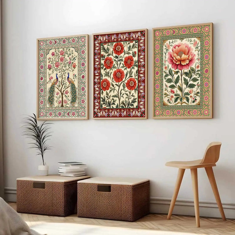 Traditional Wall  Art  Paintings for Living Room - Wall Poster With frames