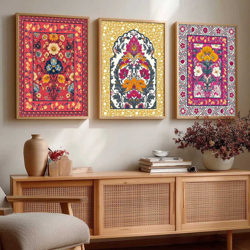Floral  Wall Art Paintings for Living Room - Wall Poster With frames