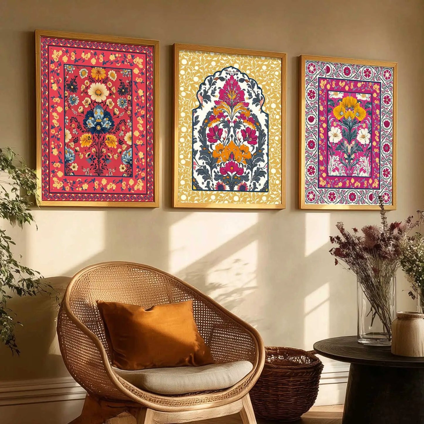 Floral  Wall Art Paintings for Living Room - Wall Poster With frames